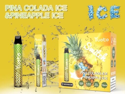 Yuoto Vape Switch disposable Pina Colada Ice & Pineapple Ice