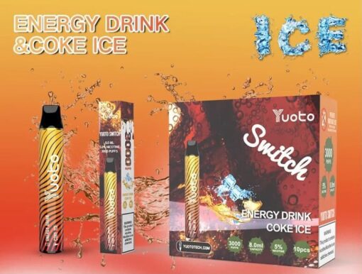 Yuoto Vape Switch disposable - Energy Drink Ice & Coke Ice