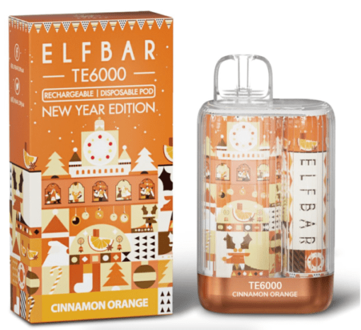 buy Elf Bar TE 6000 India - Cinnamon orange at best price