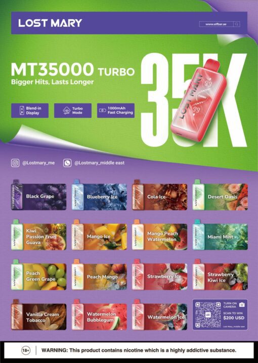 Lost Mary MT 35000 puffs vape